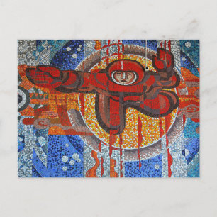 Kosmonaut Postkarte