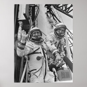 Kosmonauten für das Apollo-Soyuz-Testprojekt Poster