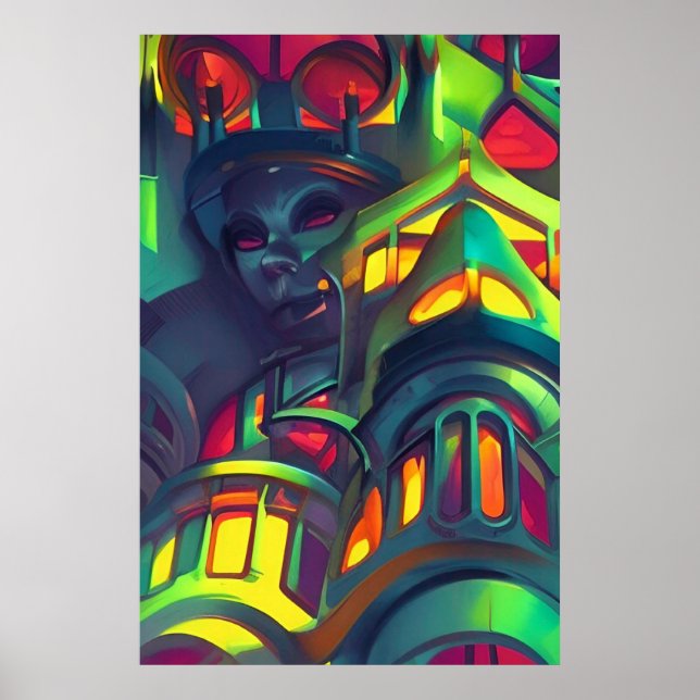 Kosmopolitik der Neugier von Wombott Poster (Vorne)