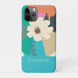 Kosmos Blume Abstrakte Farbblöcke Moderne, kundens Case-Mate iPhone Hülle