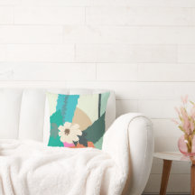 Kosmos Blume Abstrakte Farbblöcke Moderner Sommer