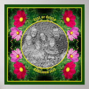 Kosmos-Blume gestalten Ihr eigenes Foto Poster