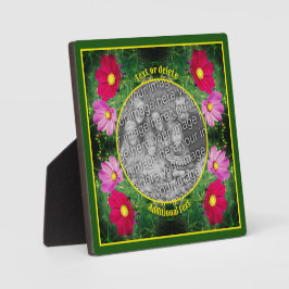 Kosmos-Blume kreieren Ihr eigenes Foto Fotoplatte