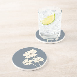 Kosmos-Blume Silhouetten Moderne Blumenmauer Getränkeuntersetzer