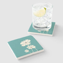 Kosmos-Blume Silhouetten Moderne Blumenmauer