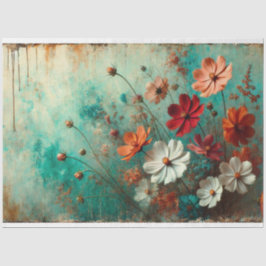 Kosmos Flora und Fauna Dekoupage Seidenpapier