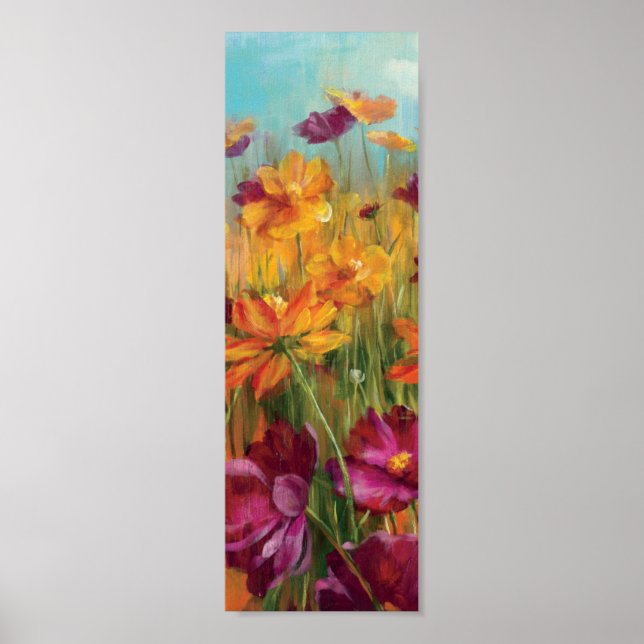 Kosmos im Feld Poster (Vorne)