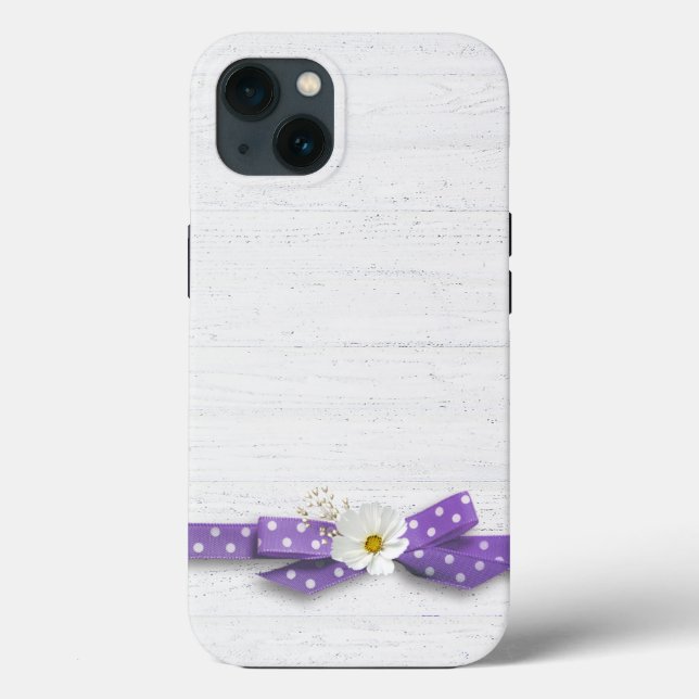 Kosmos und Polka Dot Ribbon Case-Mate iPhone Hülle (Rückseite)