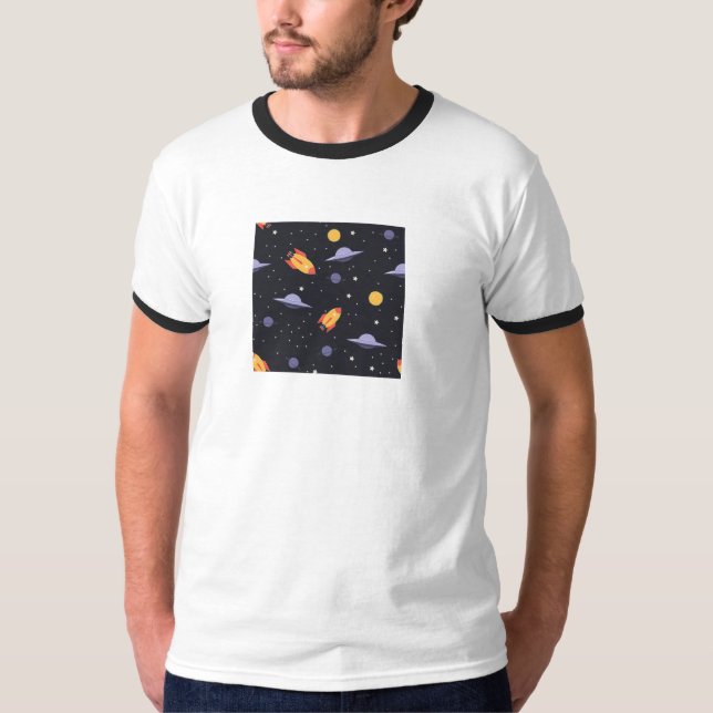 Kosmos-Weltraumhemd T-Shirt (Vorderseite)