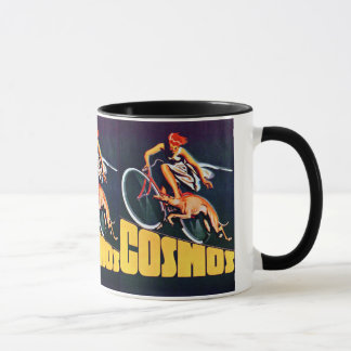 Kosmos-Windhund-Fahrrad Tasse