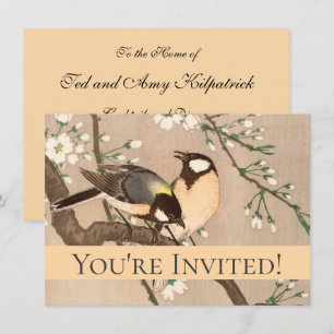 Koson Bird Chickadee Songbird Einladung