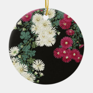 Koson Chrysanthemum Garden Japanische Blume Art Keramik Ornament