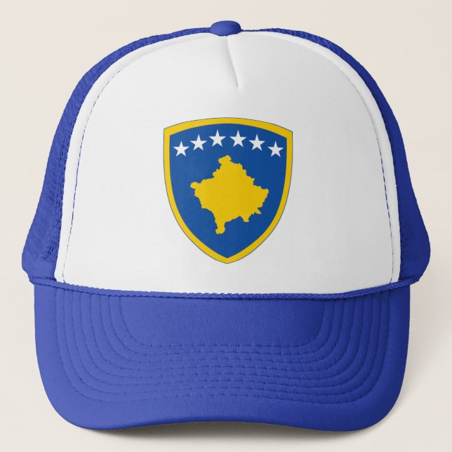 Kosova Hut Truckerkappe (Vorderseite)