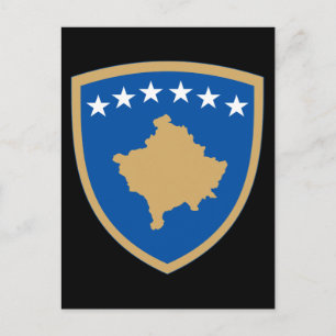 Kosovo-Emblem Postkarte