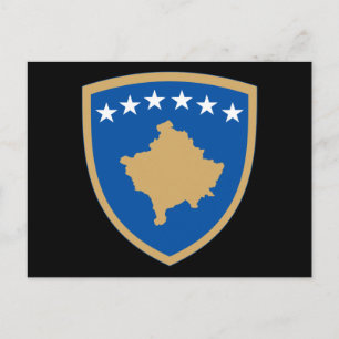 Kosovo-Emblem Postkarte
