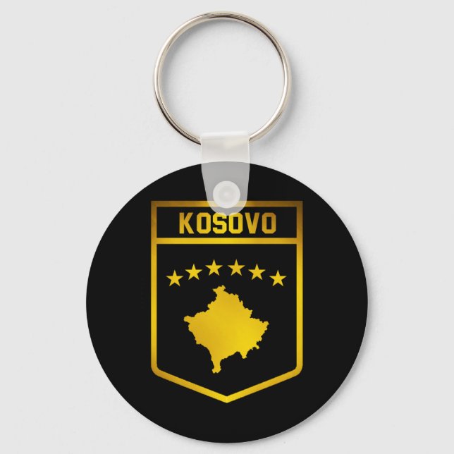 Kosovo-Emblem Schlüsselanhänger (Vorderseite)