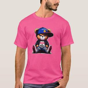KOSOVO Flag Patriotic Teddy Bear Proud Albanian Ko T-Shirt