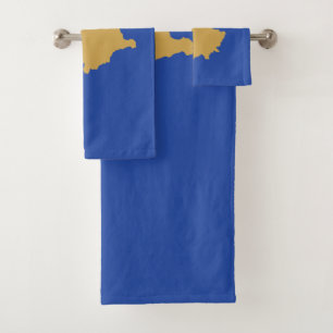 Kosovo-Flagge Badhandtuch Set