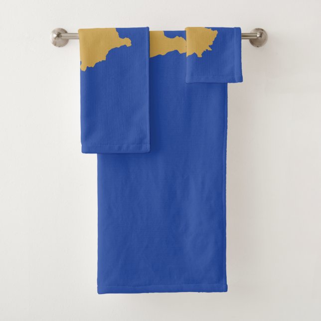 Kosovo-Flagge Badhandtuch Set (Insitu)