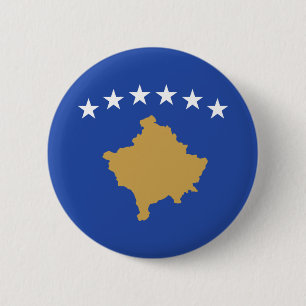 Kosovo-Flagge Button