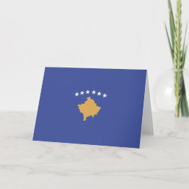 Kosovo-Flagge Dankeskarte