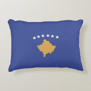 Kosovo-Flagge Dekokissen