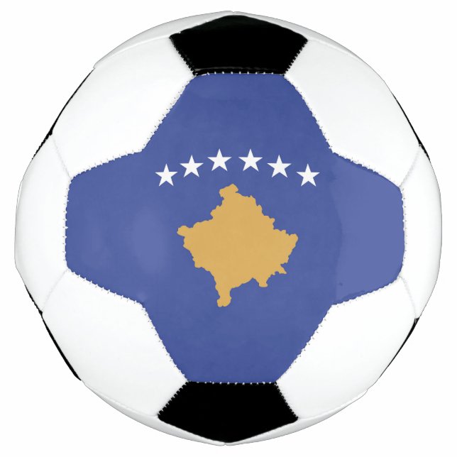 Kosovo-Flagge Fußball (Vorderseite)