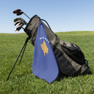 Kosovo-Flagge Golfhandtuch