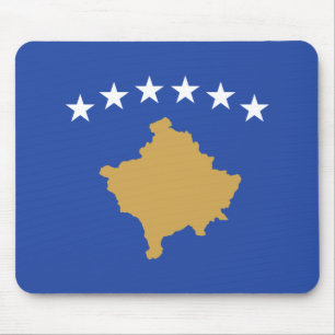 Kosovo-Flagge Mousepad