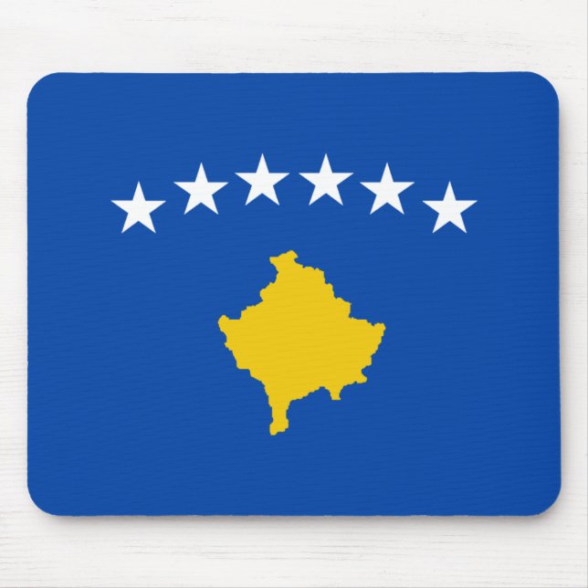 Kosovo-Flagge Mousepad (Vorne)