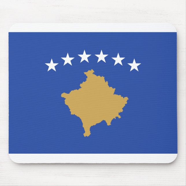 Kosovo-Flagge Mousepad (Vorne)