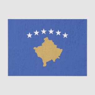 Kosovo-Flagge Seidenpapier