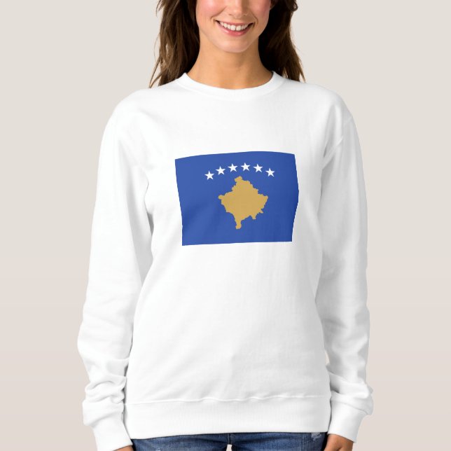 Kosovo-Flagge Sweatshirt (Vorderseite)