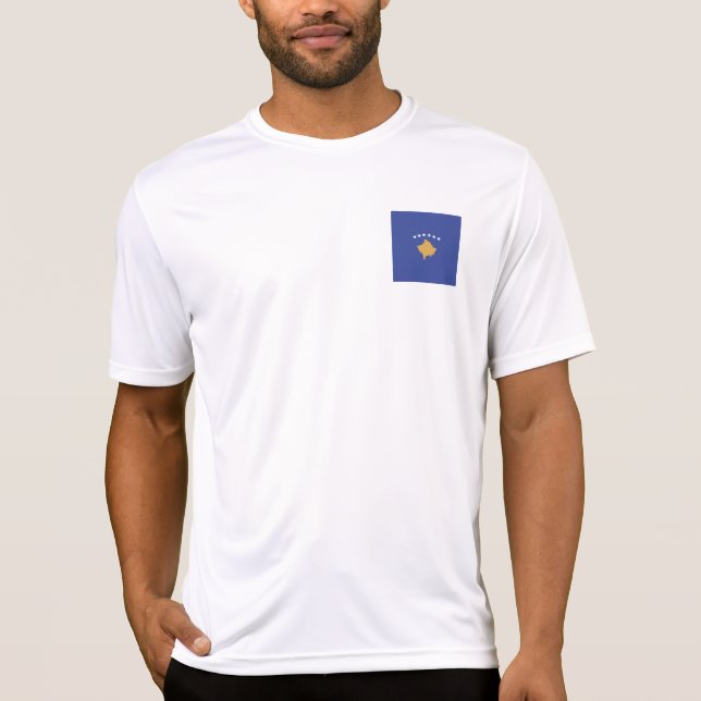Kosovo-Flagge T-Shirt (Vorderseite)