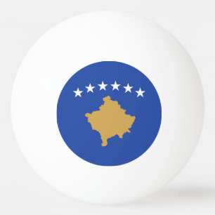 Kosovo-Flagge Tischtennisball