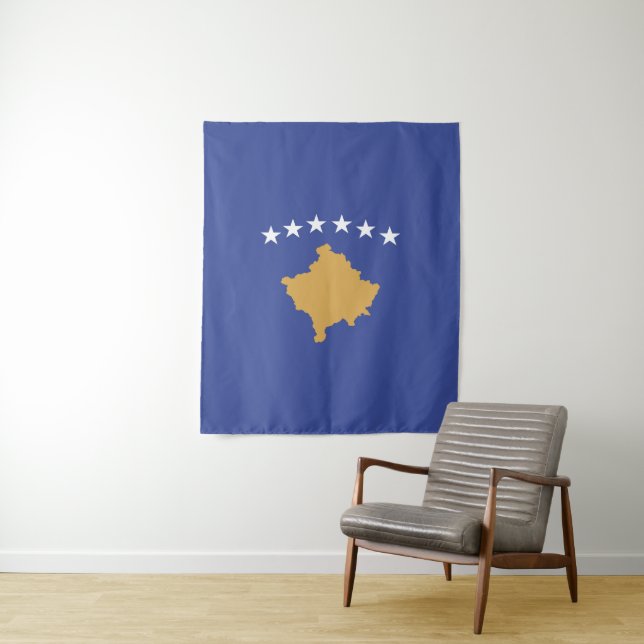 Kosovo-Flagge Wandteppich (Beispiel)