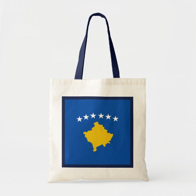 Kosovo-Flaggen-Tasche Tragetasche (Vorne)