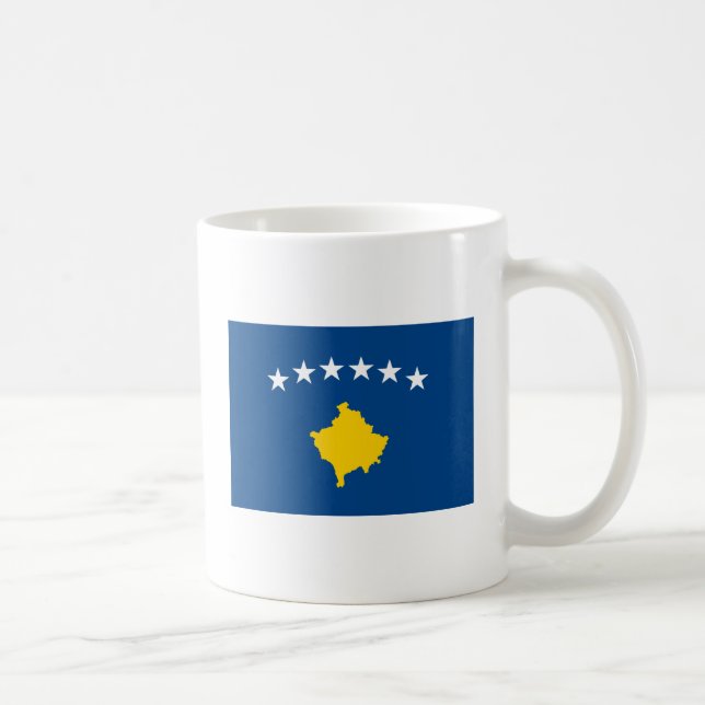 Kosovo-Flaggen-Tasse Kaffeetasse (Rechts)