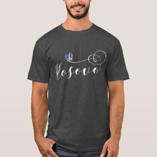 Kosovo-Flaggenherz, I Liebe Kosovo, Kosovo T-Shirt
