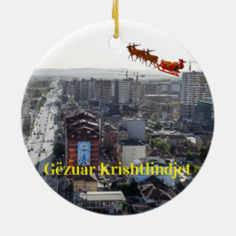 Kosovo Foto Weihnachtsfeier Keramik Ornament