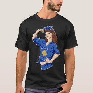 Kosovo-Girls I Kosovo-Flagge T-Shirt