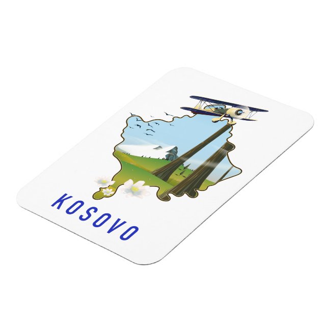Kosovo-Karte Magnet (Linke Seite)