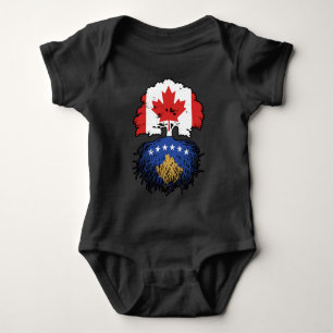 Kosovo-Kosovo Kanadische Treuhandflagge im Kosovo Baby Strampler
