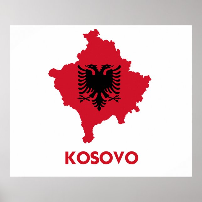 KOSOVO MAP POSTER (Vorne)