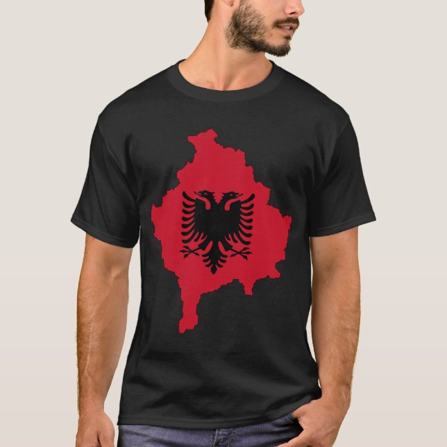 Kosovo Map T-Shirt (Vorderseite)