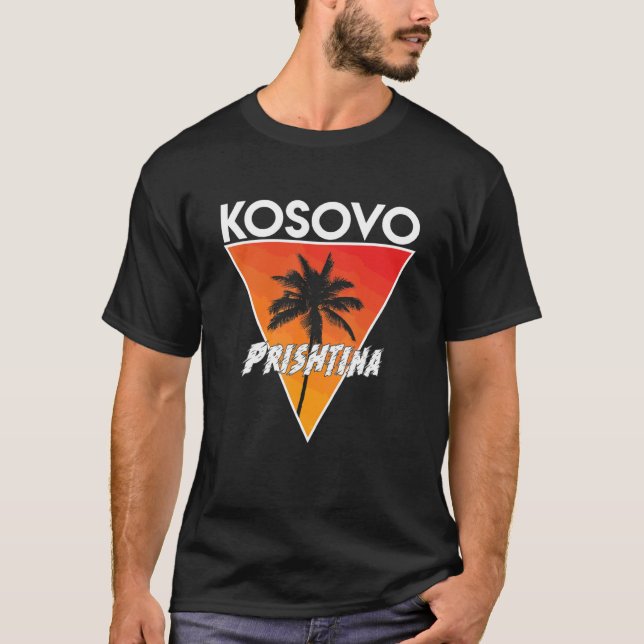 Kosovo mit sonnigen Farben T-Shirt (Vorderseite)
