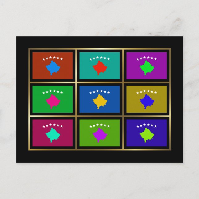 Kosovo Multihags Postkarte (Vorderseite)