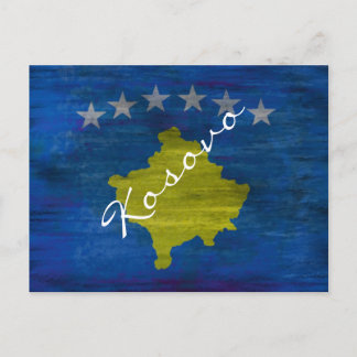 Kosovo-Notenflagge Postkarte