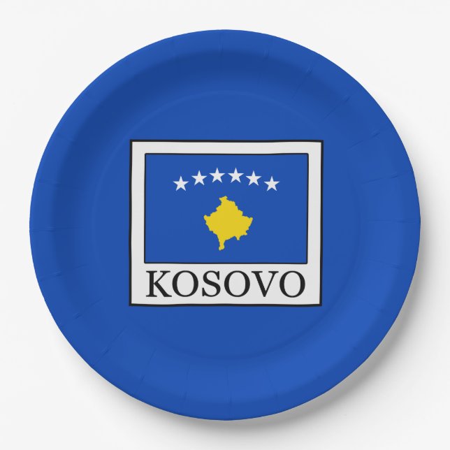 Kosovo Pappteller (Vorderseite)