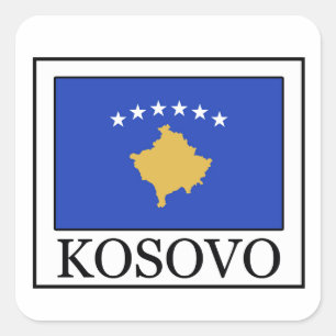 Kosovo Quadratischer Aufkleber